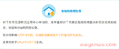 除了4月1日生效的仓储附加费，亚马逊还有这些费用变更！ 第2张