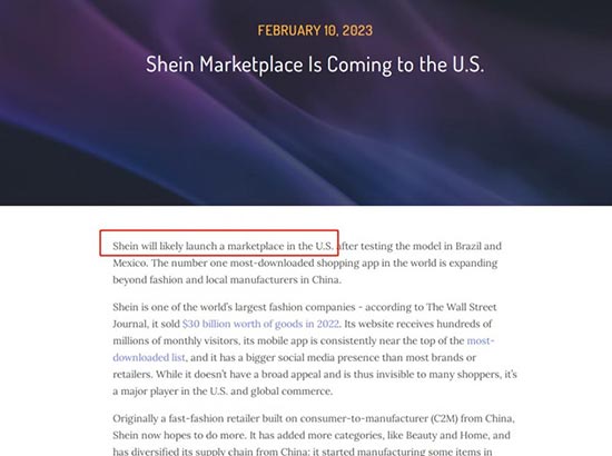 中国卖家将有望入驻SHEIN美国站点？招商经理正在这个国家招聘！ 第1张