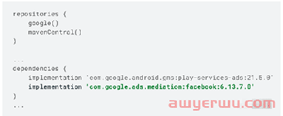 使用 Google Mediation 的 Facebook Meta 受众网络集成 第8张