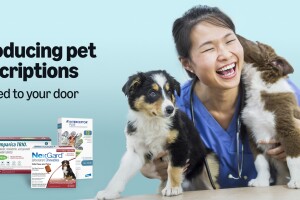 New pet prescription delivery service promotional image